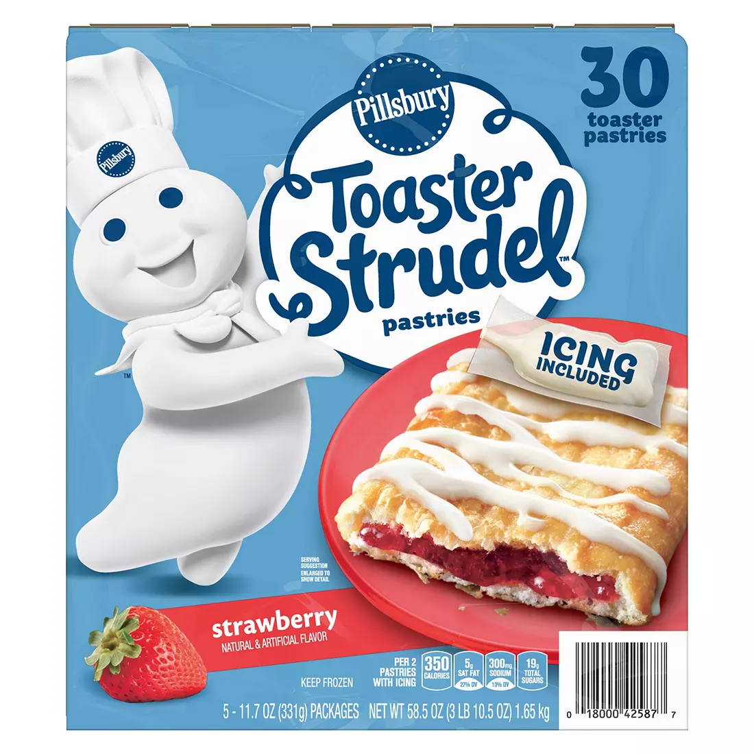 90s breafast foods-Strawberry Toaster Strudel